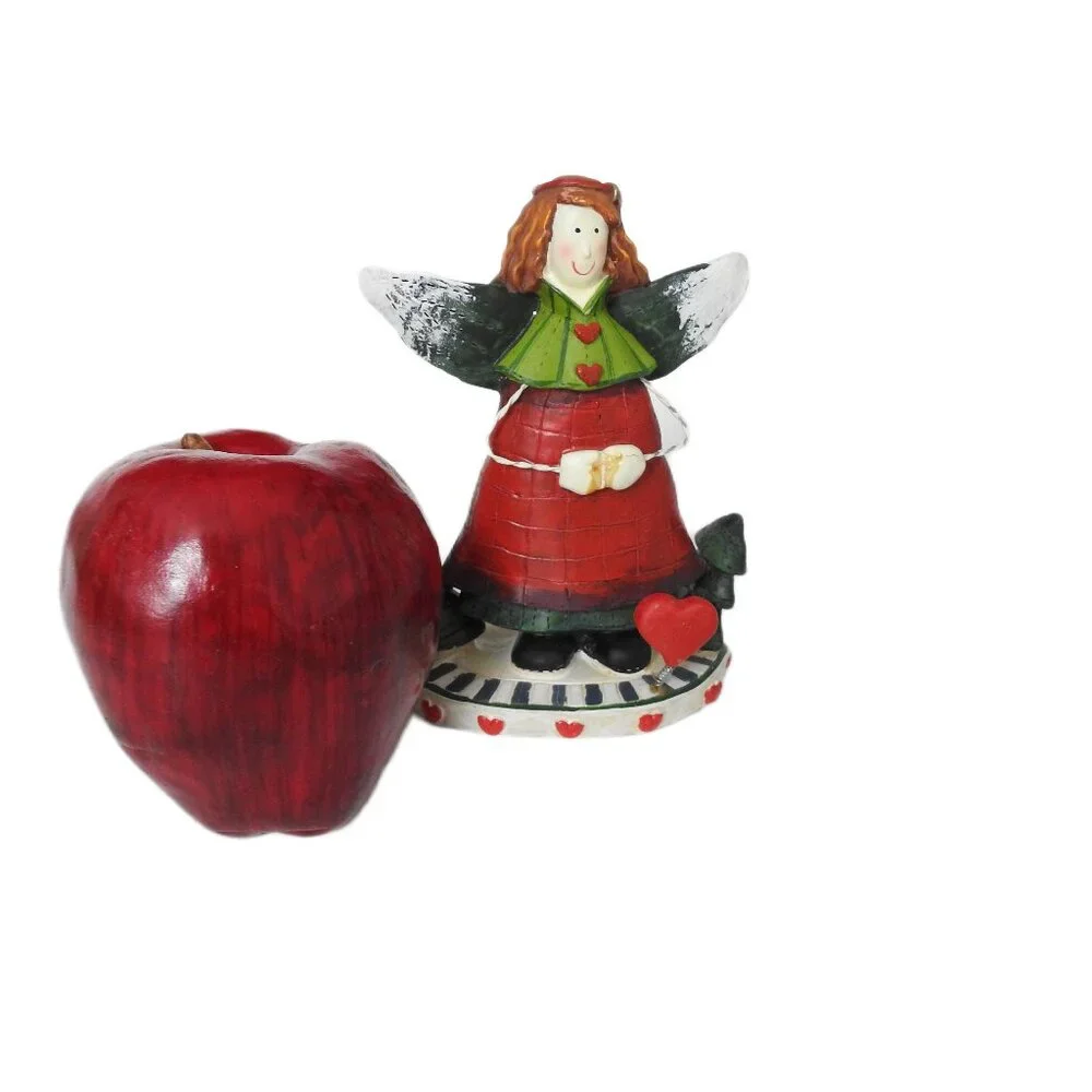 Gooseberry Patch Whimsical Angel Figurine Midwest Cannon Hearts Trees